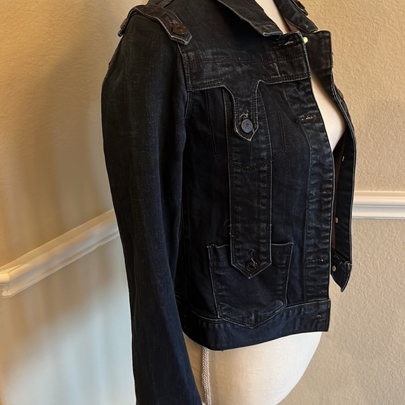 Blue Blue Bluewash Industry Denim Jacket Size S - Picture 3 of 16
